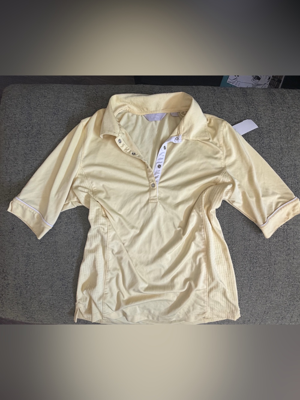 Callaway Pale Yellow Women's Golf Polo